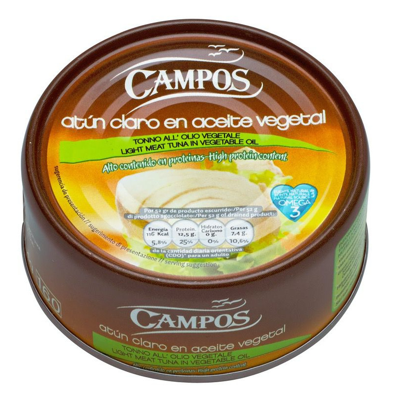 ATÚN CLARO EN ACEITE GIRASOL RO-160